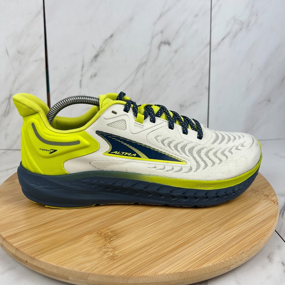 Altra Torin 7 Mens Size 9.5 Lime Blue Athletic Running Walk Gym Sneakers Shoes